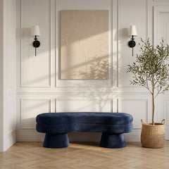 Zenna - Velvet Bench