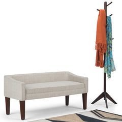 Parris - Upholstered Bench - Silver