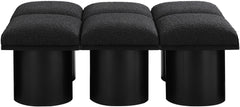 Pavilion - 6 Piece Modular Bench With Black Base