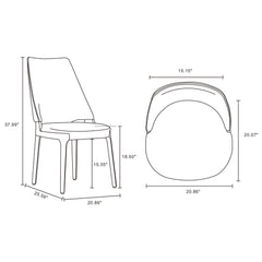 Kara - Dining Chair In (Set of 2)