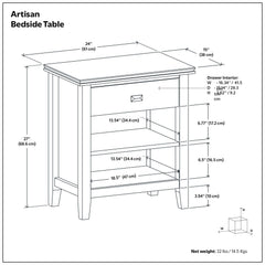 Artisan - Handcrafted Bedside Table