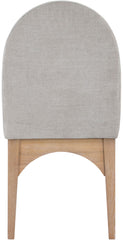 Waldorf - Chenille Dining Side Chair With Natural Legs