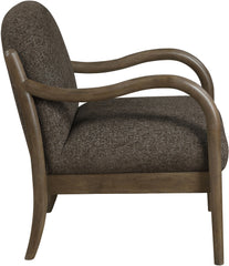 Helmsley - Performance Fabric Upholstered Accent Chair - Brown Frame