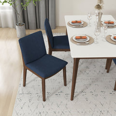 Laura - Mid-Century Modern Solid Wood Dining Chair (Set of 2)