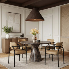 Serava - Vegan Leather Upholstered Dining Chair (Set of 2) - Tan