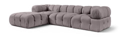 Orin - Velvet 4 Piece Modular Sectional With Chaise