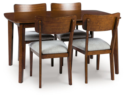 Tameride Dining Table and 4 Chairs (Set of 5)