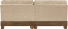 Turin - Chenille Fabric Upholstered Modular Sectional - Beige