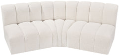 Arc - Boucle Fabric 3 Piece Modular Corner Sofa