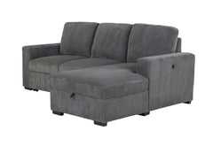 U2660 - L Shape Sectional Without Pull Out Sofa Bed - Gray