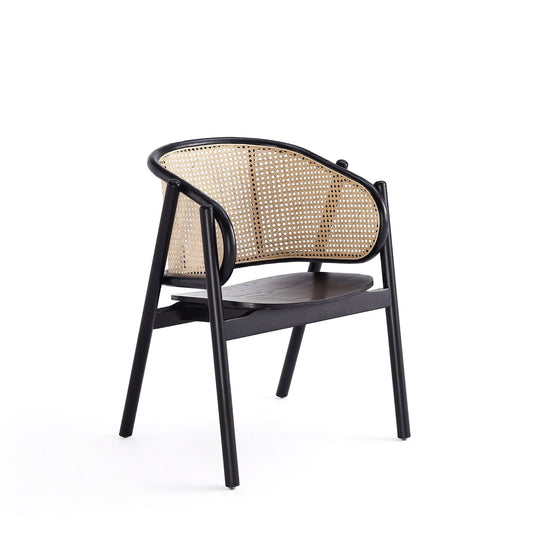 Versailles - Accent Armchair - Black / Natural