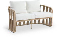 San Pietro - Resilient Waterproof Fabric 60.5" Upholstered Outdoor Patio Loveseat