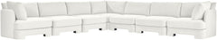 Hammond - Velvet Performance Fabric Upholstered 7 Piece Corner Sectional