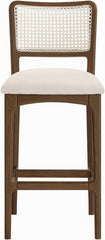 Atrium - Upholstered Bar Stool (Set of 2) - Brushed Brown Frame