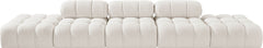 Ames - 5 Piece Boucle Upholstered Modular Sofa With 2 Armless Seats