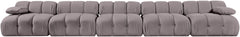 Orin - Velvet 5 Piece Modular Armless Sofa