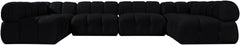 Orin - U-Shaped Velvet 6 Piece Modular Sectional