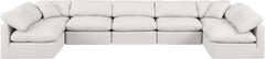 Indulge - Faux Leather 7 Piece Modular U-Shaped Sectional