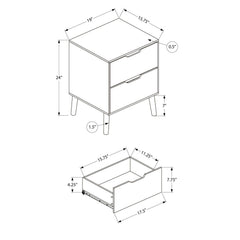 Modern Accent Table With Storage Drawers