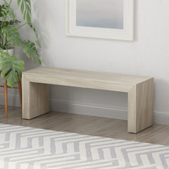Acacia Wood Dining Bench, Farmhouse Style