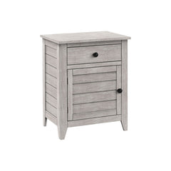Accent Nightstand, Storage Drawer, Transitional
