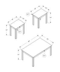 Table Set, Coffee, End, Side, Accent For Living Room Transitional (Set of 3)