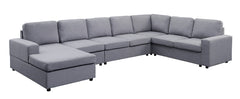 Tifton - 7 Seat Reversible Modular Sectional Sofa Chaise - Light Gray