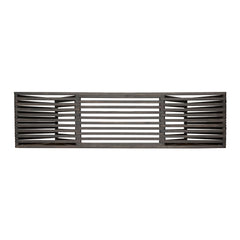 Gloaming - Outdoor Bench With Slat Design And Triangular Base - Dark Gray