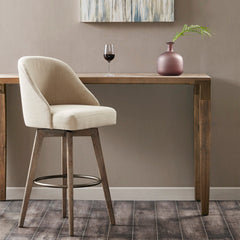 Bar Stool With Swivel Seat - Sand