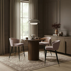 Dahlia - Solid Wood And Natural Cane Table