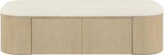 Velden - Upholstered Storage Bench With Stained Natural Base