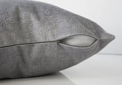 Pillow Square, Insert Included, Decorative Throw, Hypoallergenic - Gray
