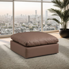 Comfy - Faux Leather Ottoman