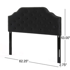 Charismatic - Size Headboard With Button Tufting And Nailhead Trim