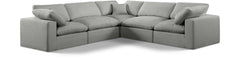 Comfy - 5 Piece Linen Modular Corner Sectional