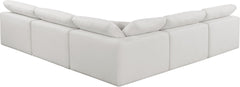 Comfy - 5 Piece Linen Modular Corner Armless Sectional