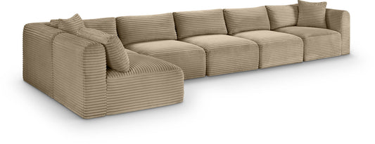 Shaggy - Fabric 6 Piece Modular Sectional