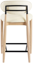 Riccio - Stool - Natural And Black Frame