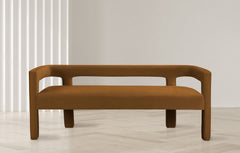 Athena - Velvet Bench - Saddle