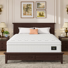 14'' Hybrid Mattress, Memory Foam & Pocket Springs For Pressure Relief