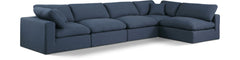 Comfy - 5 Piece Linen Modular Sectional