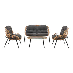 Pine - 4 Piece Outdoor Conversation Set