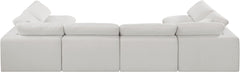 Comfy - 6 Piece Linen Modular Armless Sectional