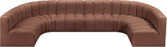 Arc - Faux Leather Modular U-Shaped Sectional