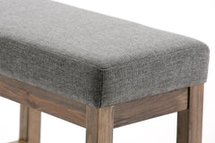 Milltown - Footstool Small Ottoman Bench - Gray