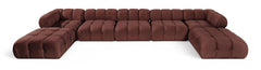 Orin - 7 Piece Modular Sectional (3 Modular Chairs, 2 Corner Chairs & 2 Ottomans)