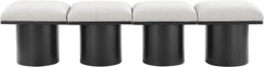 Pavilion - 4 Piece Modular Bench With Black Base