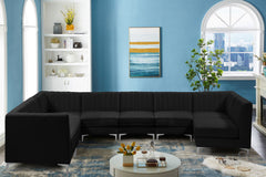 Alina - 8 Piece Velvet Modular Sectional