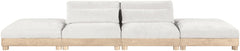 Turin - Chenille Fabric Upholstered Modular Sectional - White