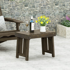 Temptation - Outdoor Foldable Side Table With Slat Design